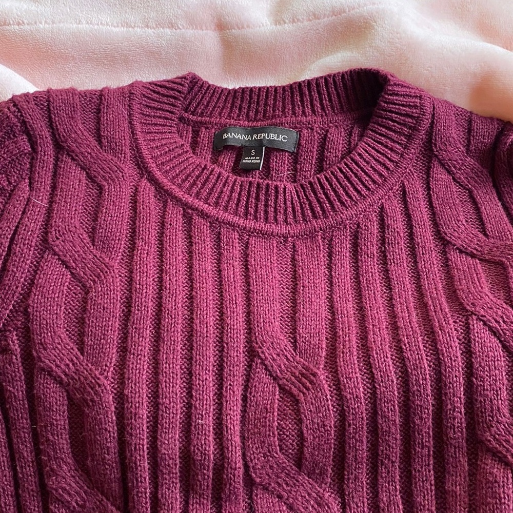 NWOT Banana Republic Cable-Knit Sweater - Picture 2 of 3